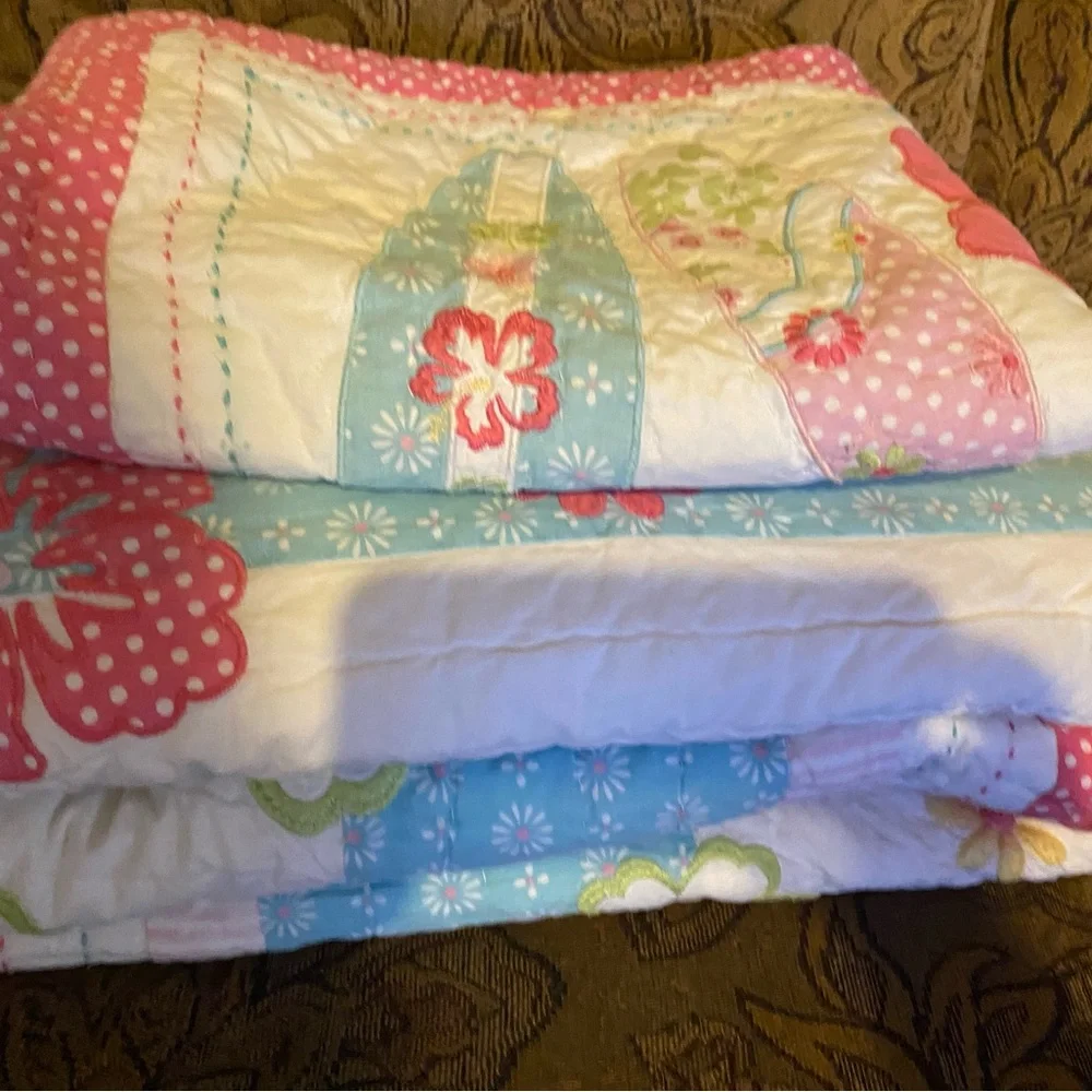 Pottery Barn Kids comforters/sham set, Twin size
